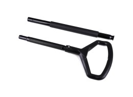 Nagy teherbírású alacsony profilú görgős hidraulikus emelő, pedállal SX JACK PEDAL 3T BLACK