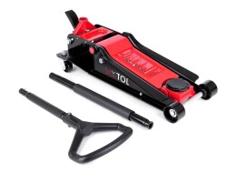 Nagy teherbírású alacsony profilú görgős hidraulikus emelő, pedállal SX JACK PEDAL 4T BLACK