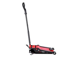 Nagy teherbírású alacsony profilú görgős hidraulikus emelő, pedállal SX JACK PEDAL 4T BLACK