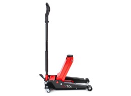 Nagy teherbírású alacsony profilú görgős hidraulikus emelő, pedállal SX JACK PEDAL 4T BLACK