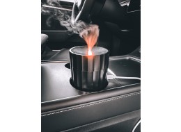 Aroma diffúzor Car Flame autóba fekete 100 ml, USB-C, pohártartóba illeszkedő