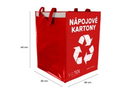 Szelektív hulladékzsák SORT EASY CARTON, 30x30x40cm, 36l