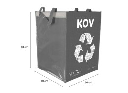Szelektív hulladékzsák SORT EASY METAL, 30x30x40cm, 36l