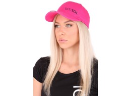 Sildes sapka LED-világítással B-CAP 25lm, újratölthető, USB, univerzális méret, rózsaszín