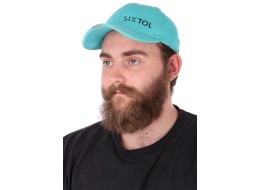 Sildes sapka LED-világítással B-CAP 25lm, újratölthető, USB, univerzális méret, türkiz