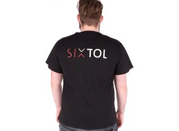 Férfi póló T-SHIRT, fekete, L méret, 100% pamut