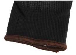 Munkakesztyű poliészterből, részben poliuretánba mártott GLOVE PE-PU 9, fekete, 9-es méret