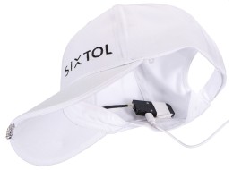 B-CAP LED-világítású baseballsapka 25 lm, újratölthető, USB, univerzális méret, fehér