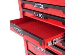 Műhelykocsi szerszámokhoz MECHANIC TROLLEY KEVIN RED, 7 fiókkal