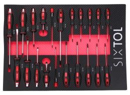 Műhelyszerszámos kocsi MECHANIC TROLLEY KEVIN RED 274, 7 fiók, 274 db szerszám