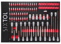 Műhelyszerszámos kocsi MECHANIC TROLLEY KEVIN RED 326, 7 fiók, 326 db szerszám