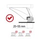 Zárható alumínium keresztlécek ROOF RACK IN 1, 120 cm, teherbírás 90 kg