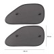 Autó oldalsó ablakra tapadókorongos napellenző CAR SUNSHADE SET 9, 65 x 38 cm, 2 db