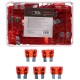Lapos autóbiztosíték készlet MECHANIC FUSE SET 10A, 100 db