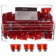Lapos autóbiztosíték készlet MECHANIC FUSE SET 10A, 100 db