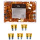 Lapos autóbiztosíték készlet MECHANIC FUSE SET 5A, 100 db