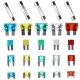 Késes és üveg autóbiztosíték-készlet MECHANIC FUSE SET 215