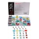 Késes és üveg autóbiztosíték-készlet MECHANIC FUSE SET 215
