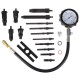 Dízelmotorok kompressziójának tesztelő készlet MECHANIC ENGINE TESTER 19, 0-70 bar, 19 db