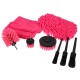Multifunkciós tisztító- és mosóeszköz készlet CAR DETAILING PINK 9, 9 db
