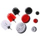 Fúróra szerelhető kefekészlet autó tisztításához CAR DETAILING DRILL BRUSH 9, 9 db