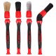Precíziós kefe készlet cserélhető fejekkel autó tisztításhoz CAR DETAILING BRUSH 4