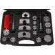 Fékdugattyú-visszanyomó MECHANIC BRAKE SET BLACK 35, 35 darabos készlet