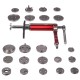 Pneumatikus fékdugattyú-visszatoló MECHANIC BRAKE SET PNEU 23, 23 db-os készlet