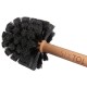 Kerek kefe a kerékpár vagy motorkerékpár karosszériájának tisztításához CAR DETAILING WOOD BRUSH 1