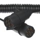 Csatlakozó spirálkábel 7 tűs N típus TRAILER CABLE 11, műanyag dugó, 24V, 3,5m