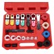Üzemanyag- és klímarendszer csatlakozó-leszedő készlet MECHANIC AC SET 1, 22 db