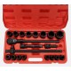 Racsnis dugókulcs-készlet MECHANIC WRENCH SET 2, nagy teherbírású, 21 db