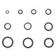 NBR és acél tömítőgyűrű készlet MECHANIC RING SET 3, M6–M24, 180 db