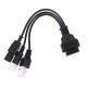 OBD-II 3-tűs/4-tűs/6-tűs adapter Yamaha és Honda motorkerékpárokhoz MECHANIC CABLE 22