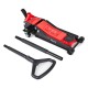 Nagy teherbírású alacsony profilú görgős hidraulikus emelő, pedállal SX JACK PEDAL 3T BLACK