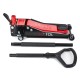 Nagy teherbírású alacsony profilú görgős hidraulikus emelő, pedállal SX JACK PEDAL 3T BLACK