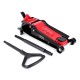 Nagy teherbírású alacsony profilú görgős hidraulikus emelő, pedállal SX JACK PEDAL 4T BLACK