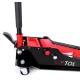 Nagy teherbírású alacsony profilú görgős hidraulikus emelő, pedállal SX JACK PEDAL 4T BLACK