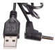 Csere USB tápkábel DC jack 3,5x1,35mm, Flower és Ball diffúzorokhoz