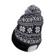 Fejlámpás sapka 180 lm, tölthető, USB, univerzális méret, pamut/PE, téli fekete