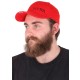 Sildes sapka LED-világítással B-CAP 25lm, újratölthető, USB, univerzális méret, piros