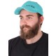 Sildes sapka LED-világítással B-CAP 25lm, újratölthető, USB, univerzális méret, türkiz