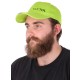 Sildes sapka LED-világítással B-CAP 25 lm, újratölthető, USB, univerzális méret, fluoreszkáló zöld