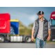 Reflexes ellenzős sapka LED világítással B-CAP SAFETY 25 lm, tölthető, USB, egy méret, fekete