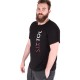 Férfi póló T-SHIRT, fekete, L méret, 100% pamut