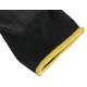 Munkakesztyű poliészterből, poliuretánba félig mártott GLOVE PE-PU 11, fekete, méret 11