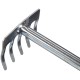 Kézi gereblye, hossza 290 mm, ergonomikus nyél