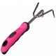 Kézi kultivátor GARDEN PINK ONE, rozsdamentes, 28 cm