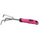Kézi kultivátor GARDEN PINK ONE, rozsdamentes, 28 cm