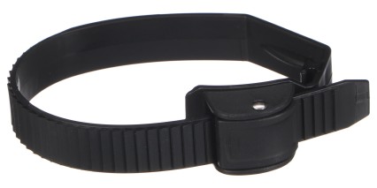 Gyorsrögzítő szíj vonóhorogra szerelhető kerékpárszállítóhoz, 38 cm, fekete - pótalkatrész